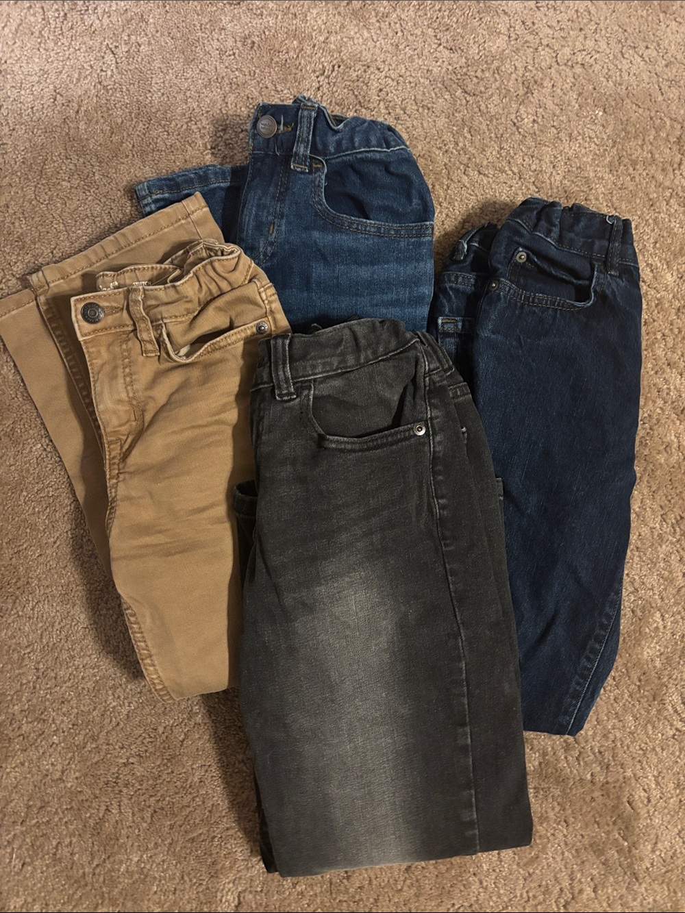 Cat & Jack Kids Jeans - Blue, Dark Blue, Black, Tan
